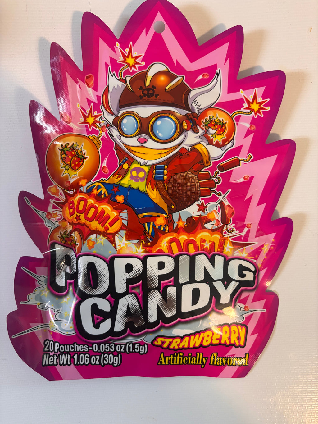 STRAWBERRY FLAVOR POPPING CANDY