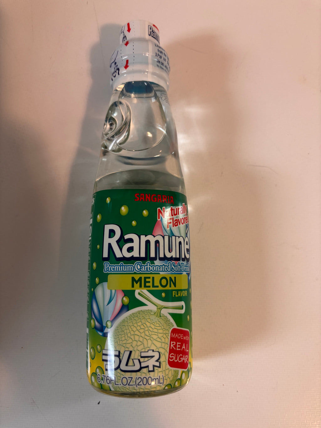 RAMUNE MELON FLAVOR SODA 6.76 OZ